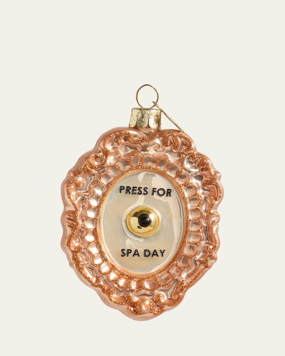 Press For Spa Day Christmas Ornament